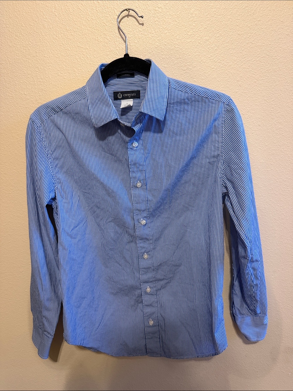 Crewcuts by J.Crew Thompson Blue Micro-Check Button-Down Shirt